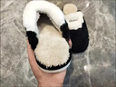 安尚芬  棉拖鞋男士秋冬家居休闲舒适防滑保暖地板月子情侣拖鞋女 黑色 42-43 适合41-42 实拍图