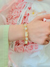 央创时尚【中国黄金】手链女款生日纪念日礼物女生送女友老婆女士手串S925 实拍图