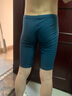 美津浓（MIZUNO）泳裤男士防尴尬大码长款5分裤专业速干抗氯游泳衣装备B1127兰L 实拍图