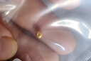 御邪黄金转运珠足金999路路通光面金珠手串串珠手链七夕情人节礼物 3毫米特供金珠两颗 实拍图