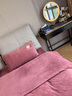 雅鹿冬季牛奶绒被套单件200x230cm加厚珊瑚绒双面被罩床单被芯四件套 羽梦-宾利蓝【蓄热保暖 不起球 不掉毛】 200x230cm【单被套】 实拍图