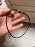 法藤（Phiten）磁力系列项环日本原装时尚色系通体含磁办公男女通用运动项链项圈 黑色亮丝款50cm 磁力 实拍图