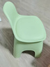 麦田儿童凳家用塑料小凳子客厅矮凳换鞋凳儿童靠背椅子浴室防滑洗澡凳 靠背护腰-绿色中号【加厚防滑 圆润边角】 实拍图