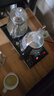 友家铺子（Biooner）全自动上水电热水壶电茶壶茶台烧水壶一体家用办公茶桌嵌入式茶具套装 1L 晶耀黑-手柄加水蒸茶款（37*20cm） 实拍图