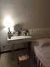 幻狐梳妆台卧室轻奢化妆台现代简约小户型带镜灯梳妆桌收纳一体桌 【单层】80CM暖白色+LED灯 实拍图