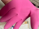 美丽雅家务手套1双小号加长30cm加厚洗碗洗衣厨房乳胶胶皮防油防护手套 实拍图