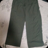马登工装绗线格纹肌理双膝裤微皱双层拼接束脚裤宽松直筒休闲长裤子男 军绿色 【尺码偏大/建议拍小一码】 32 实拍图