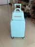 小米粒行李箱新款拉杆箱密码箱万向轮学生大容量结实耐用旅行皮包登机箱 B218冰川蓝子母箱 24寸(适合8-10天) 实拍图