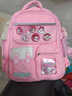 京悠雨日本儿童书包男女生小学生一六年级超轻便软减负大容量防水拉链款 小号紫色(适合1-2年级) 实拍图