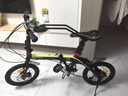 邦德·富士达 折叠自行车男女成人16寸禧玛诺7级变速小公路跑车青少年学生单车 黑黄 16英寸 实拍图