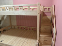 金柏栎 实木床 上下铺 小孩床 实木双人高低床母子床组合 双层床上下床 双梯款+书架+抽屉+床垫长2.4米 上115下135长200 实拍图