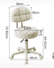 华恺之星凳子吧台椅家用可升降转椅旋转美容院凳前台滑轮圆凳BY651白靠背 实拍图