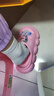 迪士尼童鞋夏季浴室凉拖鞋女童爱莎公主户外防滑一字拖F1361 橘粉  实拍图