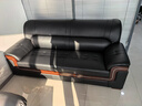 朴心木木办公室沙发现代简约商务接待会客室新中式真皮三人位沙发茶几组合 高档西皮3人位 实拍图