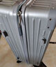 袋鼠（KANGAROO）大容量行李箱男商务出差托运大尺寸皮箱女大号轻便耐用加厚拉杆箱 时尚银【高颜值拉链款】 28英寸 【防刮耐磨】 实拍图