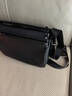 澳懿斜挎包男士真皮挎包单肩包男包头层牛皮包休闲背包青年时尚大容量 细纹黑色款 大号-长32高23厚10公分 实拍图