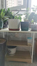 置物架多层收纳架靠墙一体实木色书架办公室简易储物架柜子分层架 三层白橡木色58CM 实拍图