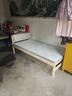 意米之恋实木床双人床软包卧室单人床【包安装】1m*2m*40cm高满铺 RB-002 实拍图