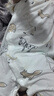 欢喜小熊婴儿短袖连体衣夏季薄款纯棉哈衣睡衣男女初生宝宝衣服2件装 实拍图
