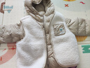 巴拉巴拉童装儿童羽绒服两件套男童女童宝宝冬装连帽外套 咖白色调00351 100 充绒量31g 实拍图