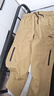 JEEP吉普休闲裤男秋冬季直筒裤子男士宽松潮流工装裤男裤 棕色加绒2XL 实拍图
