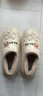 洁丽雅防水棉拖鞋女士秋冬季外穿防滑2025新款室内家居全包跟厚底棉鞋男 卡其 【小浣熊 掌柜推荐】 44-45 【适合43-44码】 实拍图