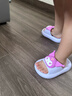猪爸爸儿童拖鞋女童夏季2025新款室内防滑6-12岁三丽鸥宝宝亲子拖鞋紫16 实拍图