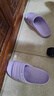 回力拖鞋女浴室防滑一字拖厚底eva沙滩凉鞋SDJ-0396 紫色 36-37 实拍图