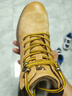 骆驼（CAMEL）王俊凯同款马丁靴高帮户外工装大黄靴情侣 GF122W7790 金黄 37 实拍图
