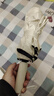 魔小宅24骨复古折叠雨伞男女晴雨两用黑胶防晒遮阳全自动太阳伞双人大号 48龙骨自动雨伞米白色 实拍图