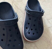 卡骆驰（CROCS）洞洞鞋贝雅卡骆班轻便耐磨一脚蹬休闲鞋|205089 深蓝/辣椒红-4CC 40 (250mm) 实拍图