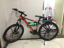凤凰（Phoenix）山地自行车成人男女学生青少年减震变速越野公路通勤车山地车 24寸白蓝碳钢车架十刀轮 30速数字指拨（前中后全轴承） 实拍图