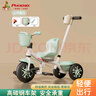 凤凰（Phoenix）儿童三轮车脚踏车可手推宝宝三轮车儿童三轮车可推可骑儿童车三轮 绿色丨钛空轮+脚踏+推把 实拍图