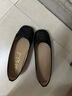 热风浅口单鞋女鞋春季新款法式方头平底单鞋百搭外穿玛丽珍鞋通勤鞋 01黑色(亮面款)H07W25508 37 实拍图