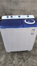 奥克斯（AUX）洗衣机半自动家用双缸双桶大容量小型租房宿舍波轮双杠强力去污省水电 【国补】19.5公斤【洗13+脱6.5终身联保】蓝 实拍图