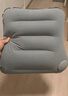 易旅充气腰枕腰靠按压式便携靠枕飞机高铁护腰汽车靠垫 灰色 实拍图