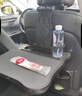 齐选车载小桌板后排折叠桌子汽车餐桌吃饭写作业多功能后座笔记本支架 【黑色】伸缩加大抽屉款+防滑垫 实拍图