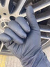 朝护一次性丁腈手套加厚耐用机械维修洗车汽修车防水防油橡胶丁晴手套 黑色高弹加厚耐用100只（盒装） M/中号（适合掌宽8-9cm） 实拍图