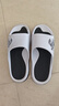 回力运动拖鞋男浴室内户外不易滑厚底凉拖鞋HL39391白黑色43-44码 实拍图