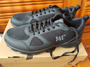 361°运动鞋男鞋秋冬季透气网面跑鞋黑色通勤轻质户外慢跑步鞋 曜石黑/烟灰【透气网布】 40 实拍图