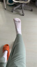 浪莎丝袜男士夏季薄款冰丝中筒袜抑菌皮鞋袜透气夏天黑色袜子10双白色 实拍图