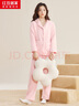 红豆居家【秋上新】秋冬加绒加厚保暖珊瑚绒女士家居服女睡衣 实拍图