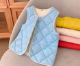 嘟嘟家婴儿马甲秋冬宝宝马夹可外穿坎肩洋气冬装儿童上衣保暖内胆童装潮 蓝色 110 实拍图