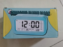 康巴丝（Compas）闹钟夜光聪明灯智能语音报时起床神器自动感光三组闹铃小闹钟儿童学生钟 2139 黑色电池款 实拍图