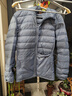 京东京造【air+零压羽绒】轻薄羽绒服男外套冬连帽白鸭绒 薄雾蓝M 实拍图