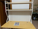 全品屋电脑桌台式电竞桌带收纳书桌学习桌子洞洞板置物架实木芯一体办公 【洞洞板电脑桌】日常原木色120cm 【下单即送】30件收纳配件 实拍图