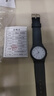 中高考考试专用手表男女中学生经典简约文艺复古韩版石英小黑白表 黑带白面 实拍图