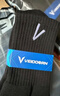 维动（VEIDOORN）夏季男袜子运动袜子透气毛巾底男女同款中筒高帮长筒训练休闲 暗黑【运动休闲四双装】 实拍图