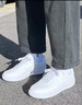 特步（XTEP）【国潮】女鞋板鞋空军一号夏季鞋子休闲鞋情侣运动鞋小白鞋 新白色-女（新版） 36 实拍图