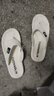 俞兆林（YUZHAOLIN）人字拖男女沙滩鞋凉拖鞋外穿夹趾拖 YE408 白色 40/41 实拍图